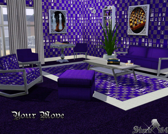 Sims 3 — Your Move by stori_64 — A sketched game of chess during play