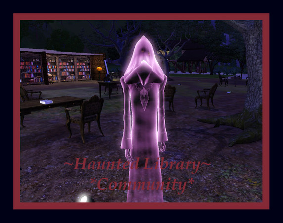Sims 3 — Community Haunted Library by paramiti — Haunted by Moschino_K's Grim Reaper Very Important..if you want your lot