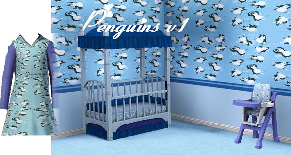 Sims 3 — Penguins v1 by Greda — Pattern