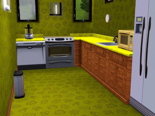 Sims 3 — fast food pattern by anahirocio — fast food pattern