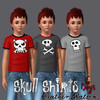 Sims 3 — Skull Tees for Boys by hwphoto — Skull shirts for boys. 3 different graphics. All graphics were originally