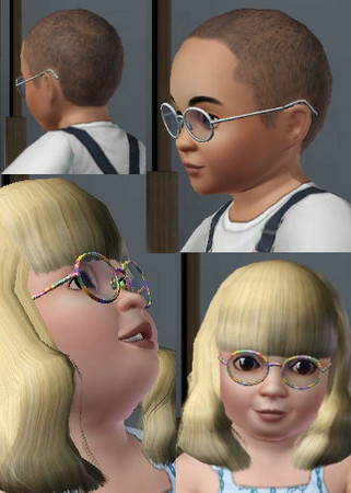 Sims 3 — TotsAccessoryGlassesReading by rose-maman — Because toddlers also need them...greatly improves concentration,