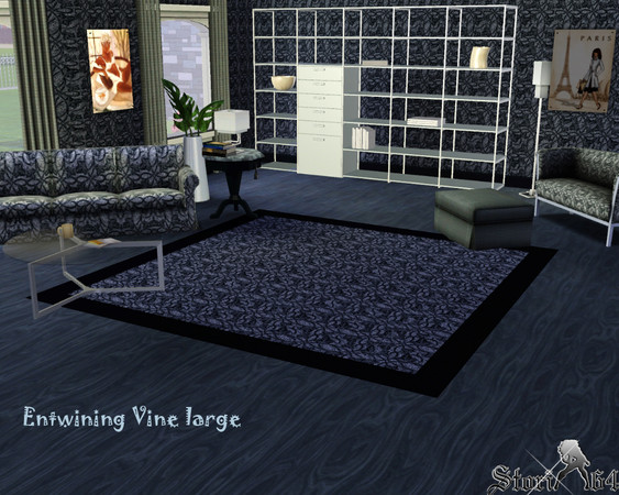 Sims 3 — Entwining Vine (large) by stori_64 — Vine growing on fencing against a wall