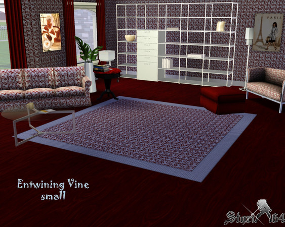 Sims 3 — Entwining Vine (small) by stori_64 — Vine growing on fencing against a wall