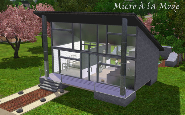 Sims 3 —  by canuckdiva — An affordable and fashionable contemporary starter. Use its one bedroom for a happy couple or