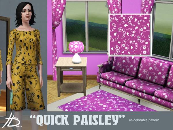Sims 3 — Quick Paisley by Hanna_Darzy — Paisley