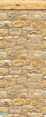 Sims 2 — Walls of vertical planks - Light-stone12  by Semitone — Walls of vertical planks - Light-stone12 