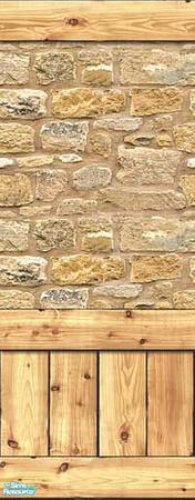 Sims 2 — Walls of vertical planks - Light-v10 by Semitone — Walls of vertical planks - Light-v10