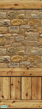 Sims 2 — Walls of vertical planks - Dark-v10 by Semitone — Walls of vertical planks - Dark-v10