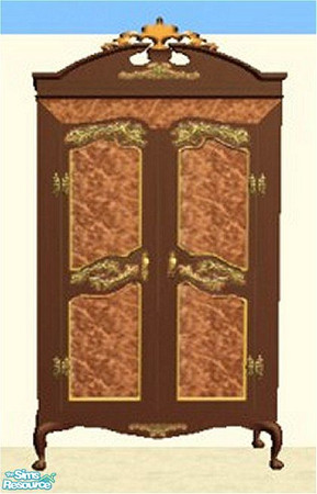 Sims 2 — Scatt Autumn Harvest Chestnut Wardrobe by skippyscatt — You\'ll be happy to store your fancy party clothes and