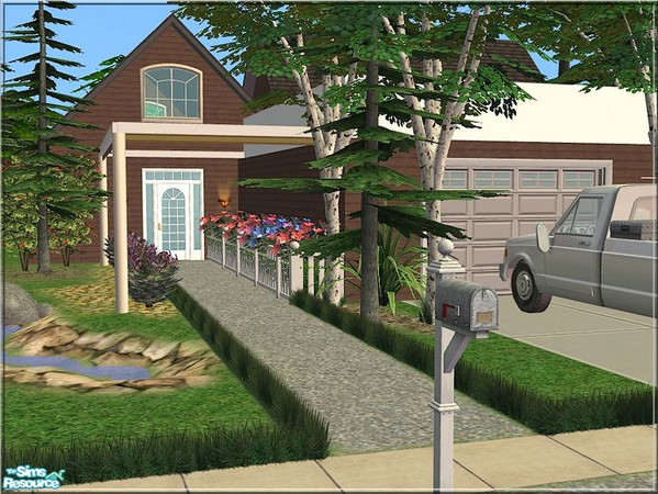 Sims 2 — V-38 by Veronn — the nature united house 3x3 35,160