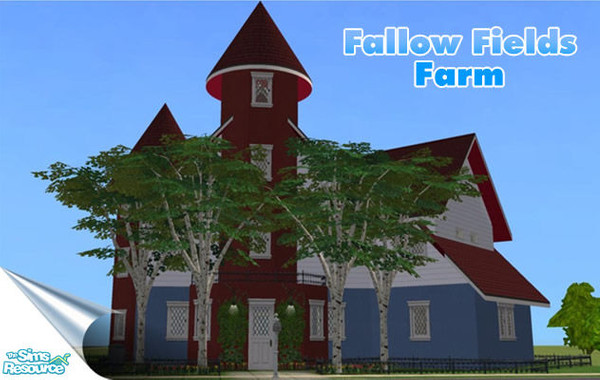 Sims 2 — Fallow Fields Farm by ScoobySnax — Fallow Fields is a quaint countryside dwelling with a lot of character, this