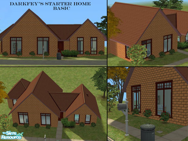 Sims 2 — DarkFey\'s Basic Starter Home by darkfey — A simple but spacious starter home for your sims. Includes one