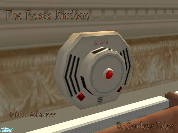 Sims 2 — The Roses Kitchen - Fire Alarm by Cerulean Talon — Elegance and beauty combine to make a warm, welcoming kitchen