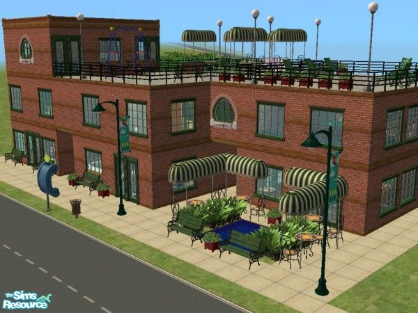 Sims 2 — Main Street 3 by berkyo26 — When the old Bearing Co. closed in \'95 the town thought that they\'d never recover.