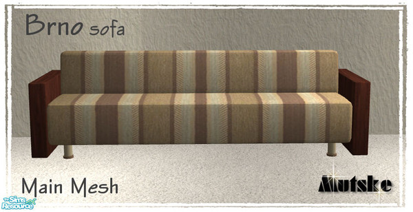 Sims 2 — Brno Sofa by Mutske — This is the main mesh (texture) for all seating.
