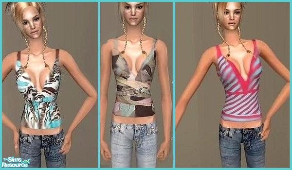 Sims 2 — Babydoll set. by Becca182 — These are three nice everyday outfits for your female sims. get mesh at