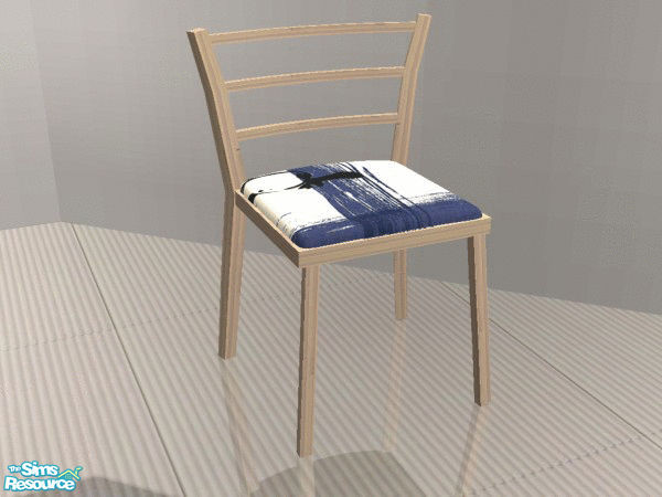 Sims 2 — Hishimura Navy - Dining Chair by SimanthaRat — as shown