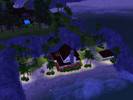 Sims 3 — The Sun Chaser by sa72tigger — i built this one bedroom home on the piece of beach under the one on the point.
