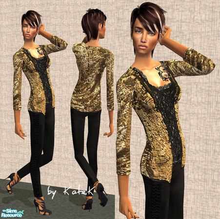 Sims 2 — Girls set by K@ — New set, inspired with FW 09-10 collections. 