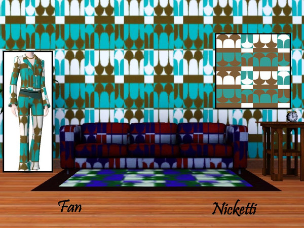 Sims 3 — Fan by nicketti — Egyptian pattern, for new EP, theme, 3 colors, TSRAA yes