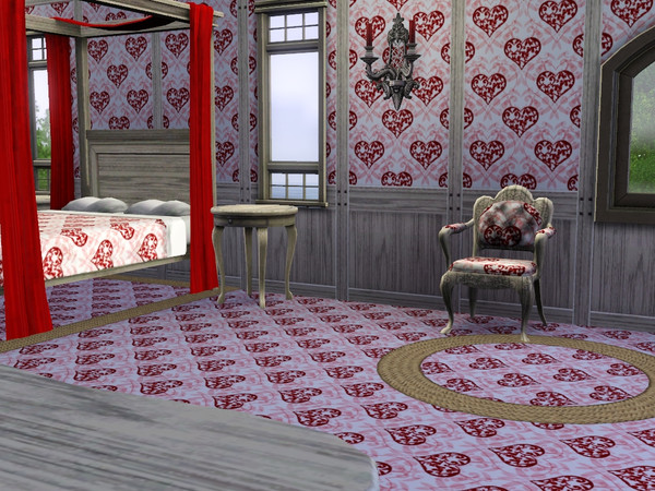 Sims 3 — hearts pattern medium by anahirocio — hearts pattern medium