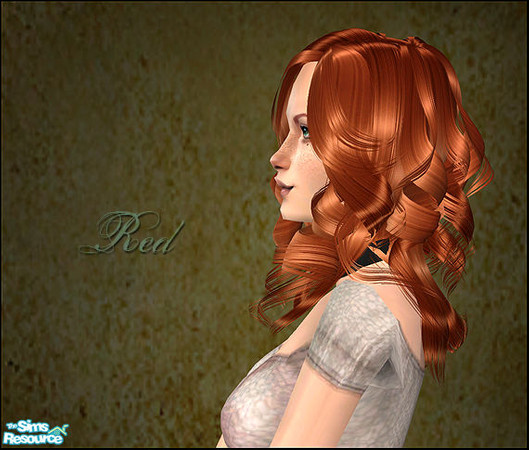 Sims 2 — Amelia -  Red by flinn — A soft natural red tone.