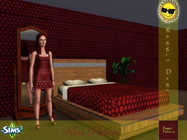 Sims 3 — Raggio Pattern 2-Rose Pattern by Raggio — Raggio Pattern 2-Rose Pattern Happy Simming!