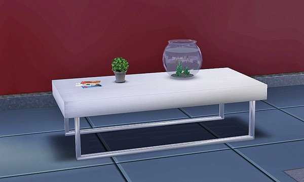 Sims 3 — Mantra Living Coffee Table by TheNumbersWoman — Something cheap and modern to put your stuff on. By Ricci2882 at
