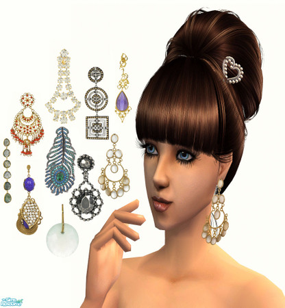 Sims 2 — Earrings 2 by irene_busy — This set has 10 beautiful earrings. Enjoy :)