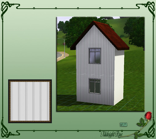 Sims 3 — MRC Vertical Sheet Metal  by MidnightRose — Vertical sheet metal siding, Makes a great industrial building!