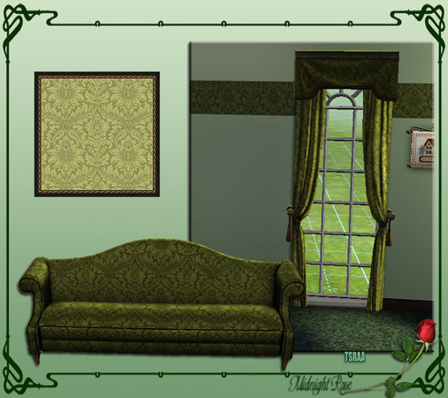 Sims 3 — MRC Damask 2 by MidnightRose — My second damask pattern