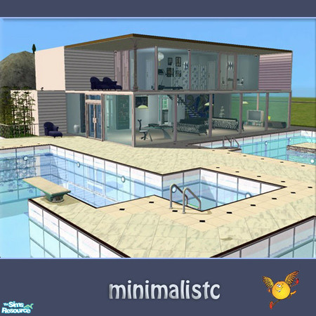 Sims 2 — evi2s  minimalistic1 by evi — A modern 2 bedroom house built with ecological materilas, best ceramics and