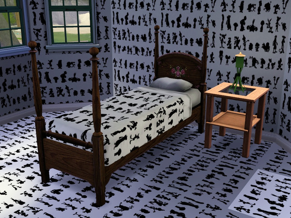Sims 3 — cartoon silhouettes pattern by anahirocio — cartoon silhouettes pattern
