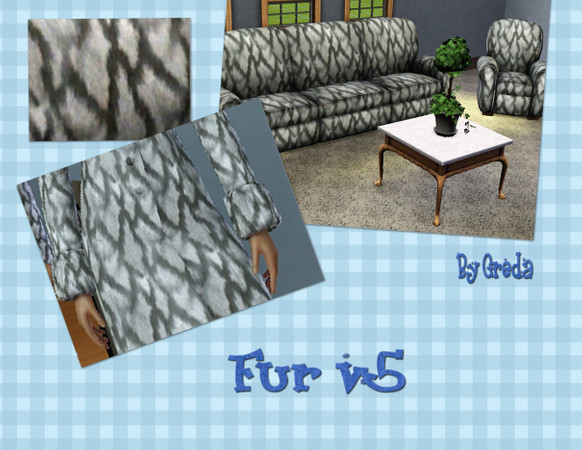 Sims 3 — Fur v5 by Greda — Fur Pattern