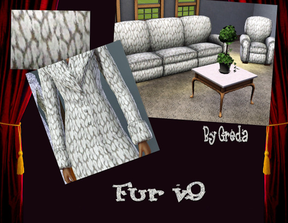 Sims 3 — Fur v9 by Greda — Fur Pattern
