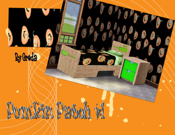 Sims 3 — Pumpkin Patch v1 by Greda — Holloween Pattern