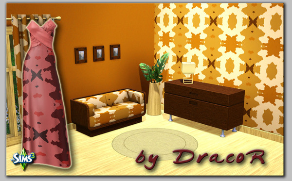 Sims 3 — Inkblots III by DracoR — Some inkblots which make your houses very colorful! On dresses they look beautiful!