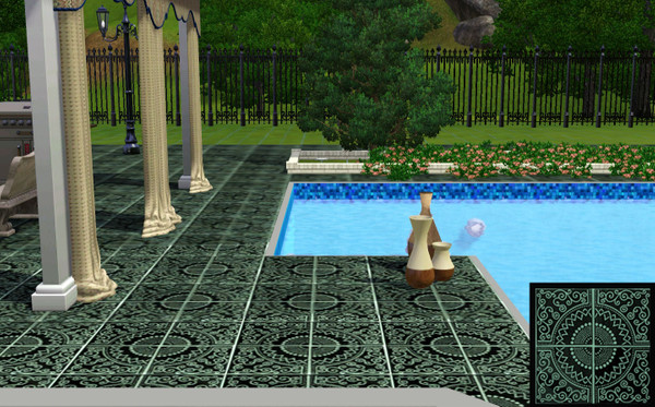 Sims 3 — circle arabesque by lreveles18 — circles and arabesques tile