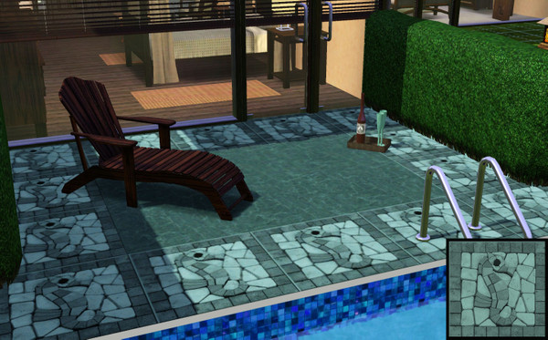 Sims 3 — hippocampus by lreveles18 — hippocampus mosaic