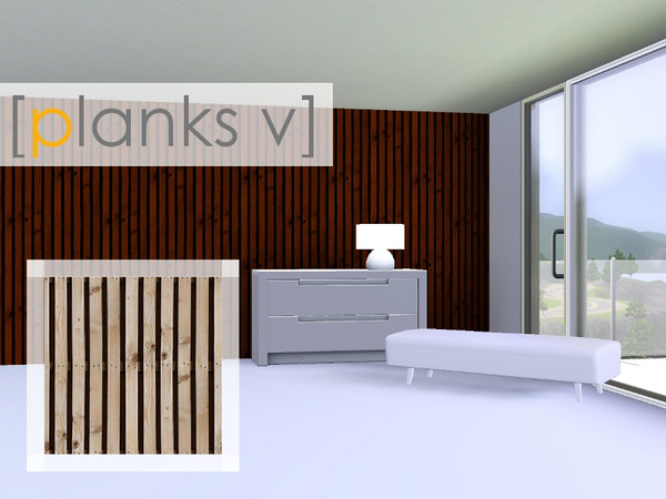 Sims 3 — Planks V by madaya74 — A vertical planked pattern