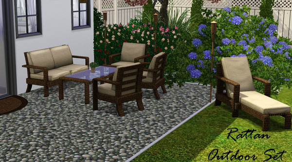 Sims 3 —  RattanOutdoor by Nillonde2 — A recolor from original EA-Furnish!