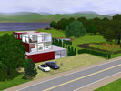Sims 3 — Modern Lot by MeDeluxe1000 — -big domicilie with a large garden -swimming pool and a pond with an area to relax