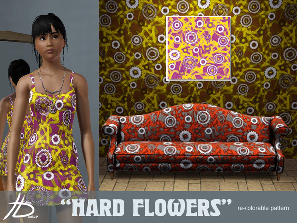 Sims 3 — Hard flowers by Hanna_Darzy — Geometrical flowers