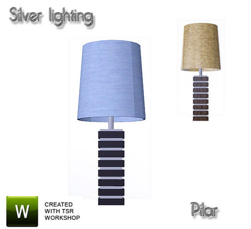 Sims 3 — SilverLightingTable by Pilar — SilverLightingTable