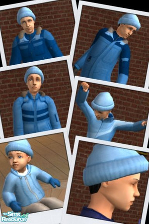 Sims 2 — Blue Outerwear for Males by becboobear — Blue recolors of Outerwear for fathers and sons of all ages. Whole set