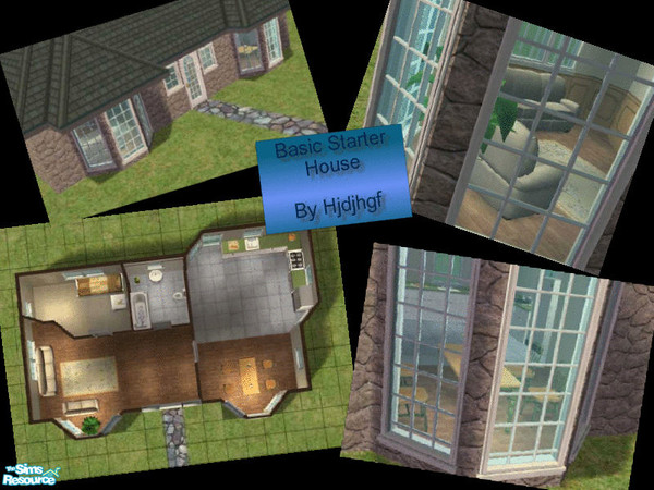 Sims 2 — Basic Starter House by hjdjhgf — A small house for 1 sim. Under 20,000 so you can move straight in.