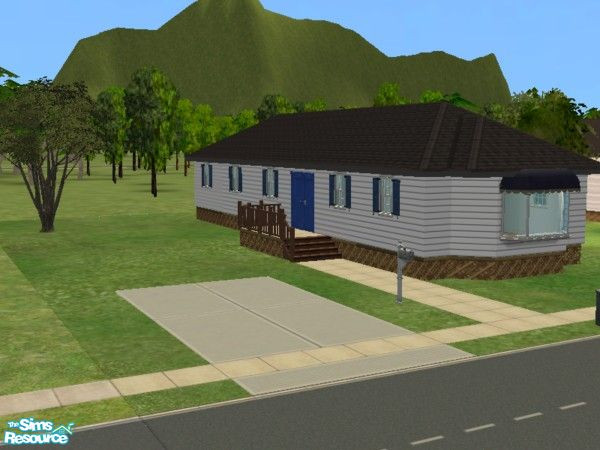 Sims 2 — Simple 2 bed 1 bath Starter by tamlfra — Yeah, it's a trailer.... But it's a NICE trailer!! I left unfurnished,