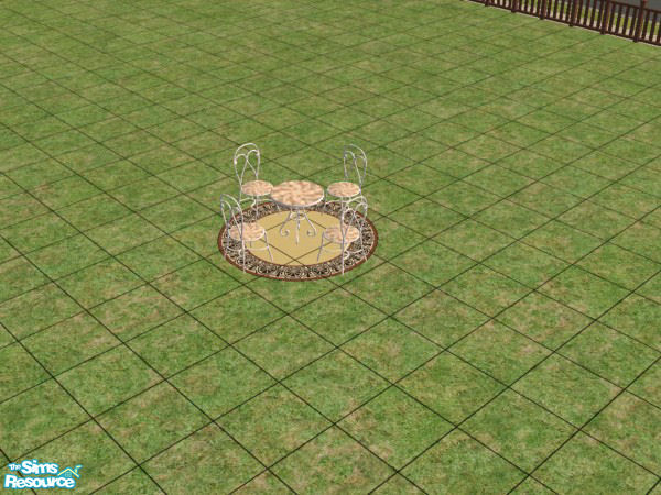 Sims 2 — Bistro Rose Floral Table by Vampire Seductress — Bistro Rose Floral Table