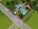 Sims 3 — Caesars Place by katbileu — A luxurious setting for swimming and spending a quiet day. Two pools, plenty of